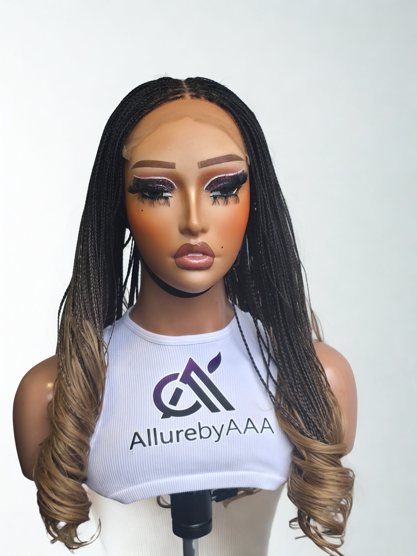 French Curls Braided Wig