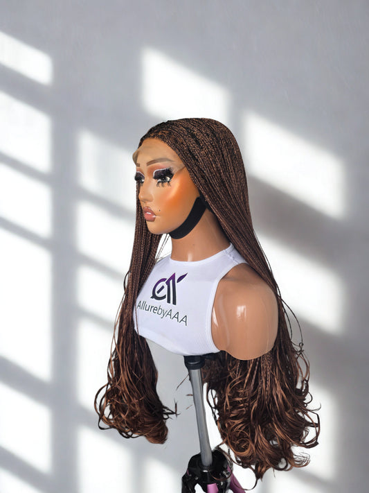 French Curls Braided Wig